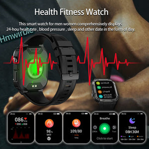 Full Touch Smart Watch Blood Pressure Oxygen MK66 Smart Watch Band - - Men's Watches - Carvan Mart