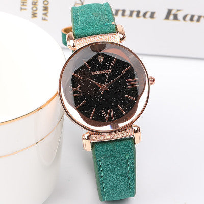 Luxury Ladies Watch Starry Sky Watches For Women Fashion - Green - Women's Watches - Carvan Mart