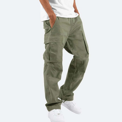 Men's Workwear Drawstring Multi-pocket Casual Pants - Carvan Mart