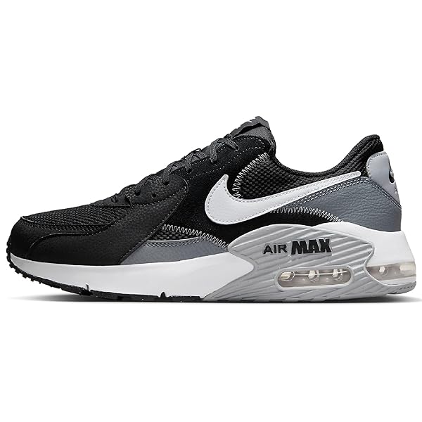 Nike Air Max Excee Men's Sports Low Top Shoes - Black White Cool Grey Wolf Grey - - Nike