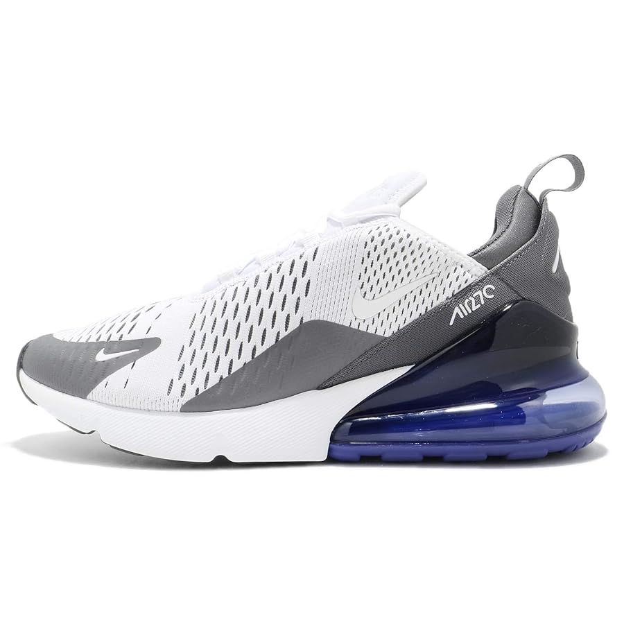 Nike Air Max 270 Shoes - White Gray Blue - Sneakers - Nike