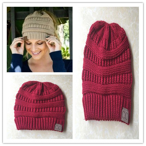 Knitted Woolen Hat - 3pcs set18 - Women's Hats & Caps - Carvan Mart