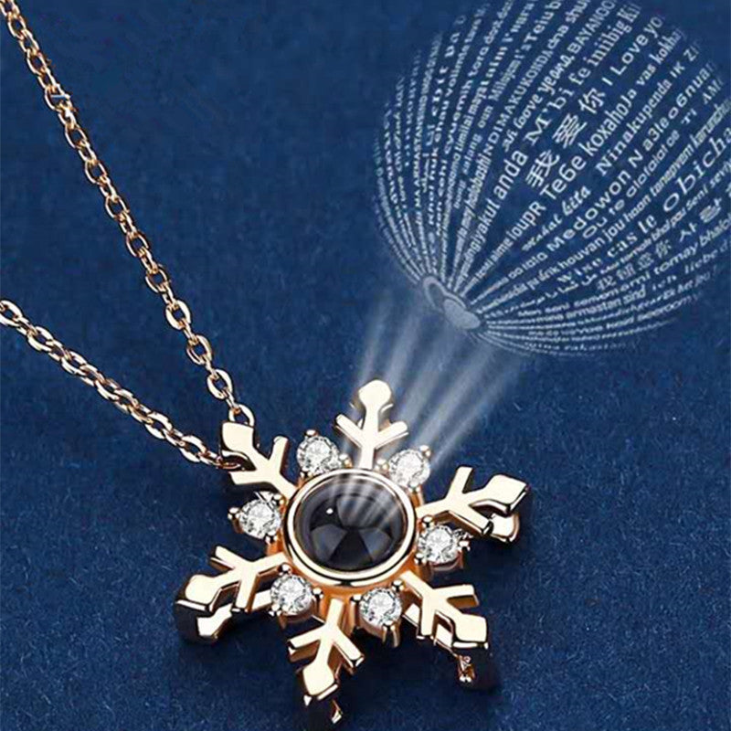 Snow Projection Necklace For Women - Carvan Mart