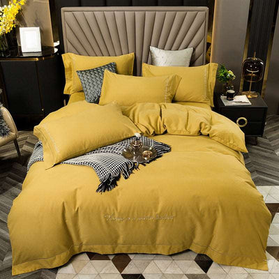 Brushed bedding - Yellow - Bedding Sets - Carvan Mart