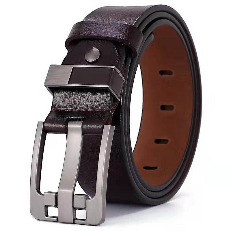 Men's Retro Belt With Oversized Wide Needle Buckle - Carvan Mart