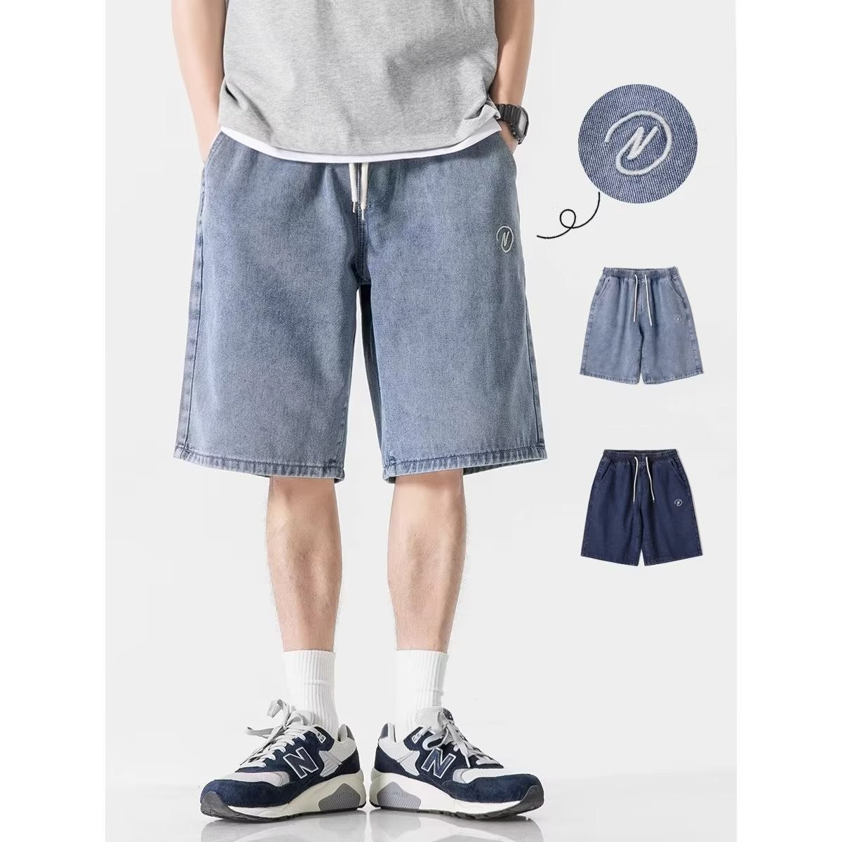 Fashion Denim Shorts Men - - Men's Shorts - Carvan Mart