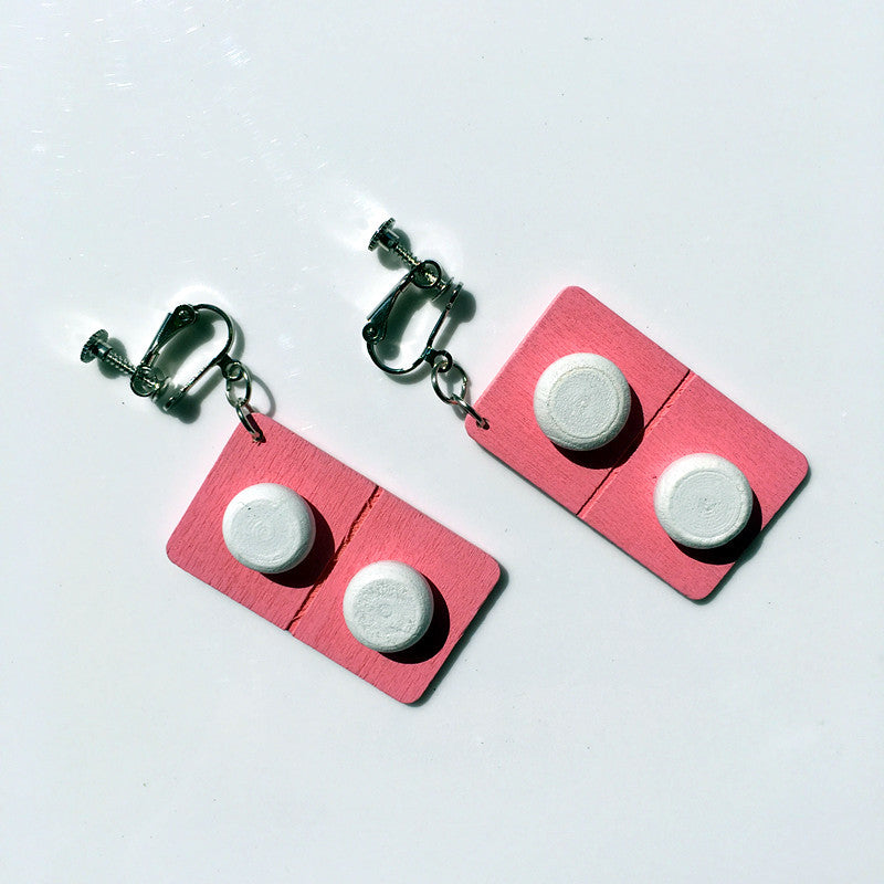 Capsule pills funny funny earrings - Carvan Mart