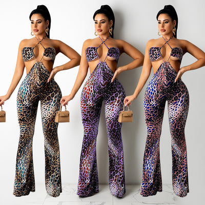 Women's Jumpsuit Trousers Bell-bottom Pants - - Jumpsuits & Rompers - Carvan Mart