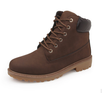 Lace Up Ankle Boots Martin Boots - Brown - Men's Boots - Carvan Mart