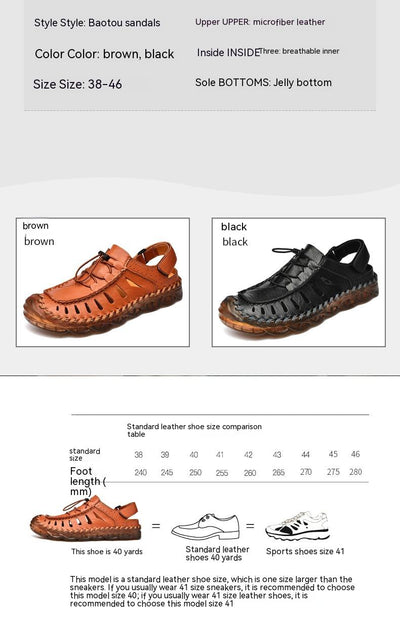 Outdoor Casual Hollow Beach Shoes Fashion Trendy Sandals - - Men's Sandals - Carvan Mart