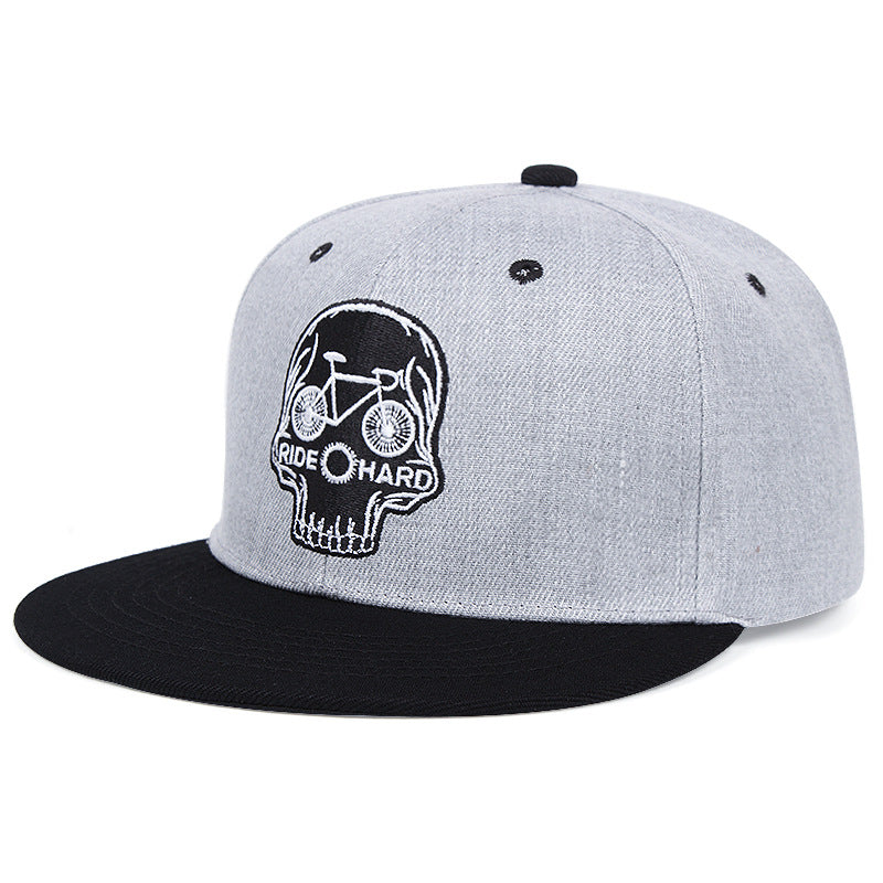 Skull Embroidery Baseball Cap Men's And Women's Embroidery - - Men's Hats & Caps - Carvan Mart