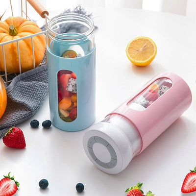 Portable Blender Electric Fruit Juicer USB Rechargeable Smoothie Blender Mini Fruit Juice Maker Handheld Kitchen Mixer Vegetable Blenders - Carvan Mart