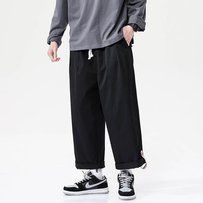 Solid Color Versatile Hip Hop Loose Drape Trousers - Carvan Mart