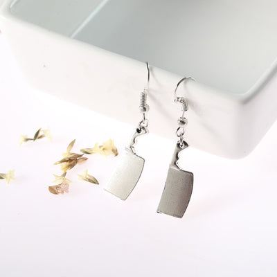 Fashionable Simple Kitchen Knife Shape Earrings - - Earrings - Carvan Mart