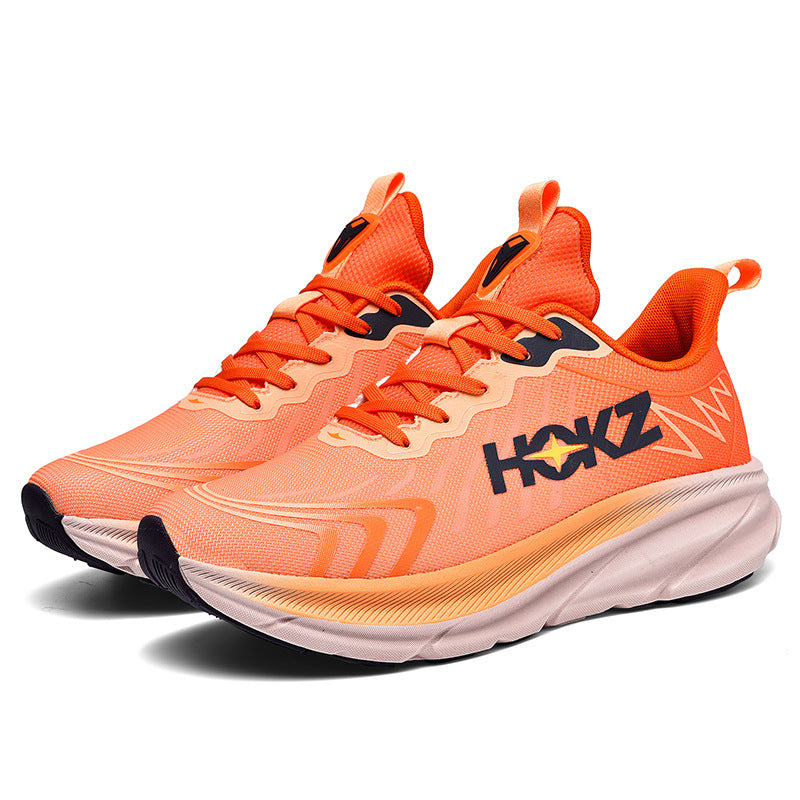 Carvan Hokz Bondi 18 Couple Shock-absorbing Sports Tide Running Shoes - Orange Bright - Men's Sneakers - Carvan Mart