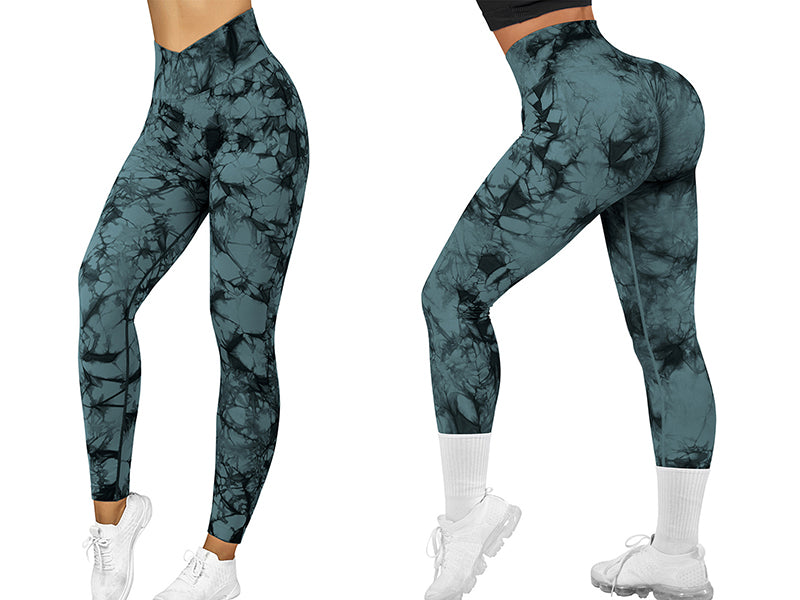 Seamless Tie Dye Push Up Yoga Leggings for Women - Fitness, Running, Gym Pants - - Leggings - Carvan Mart