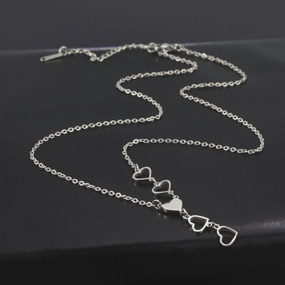 Fashion Love Pendant Stainless Steel Necklace - - Necklaces - Carvan Mart