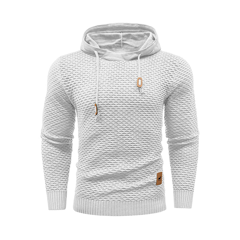 Men's Outdoor Sports Hoodies Solid Color Casual Hoodies - White - Men's Hoodies & Sweatshirts - Carvan Mart