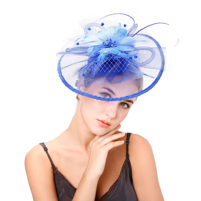 Women's Festival Hat Mesh Hair Fascinator Hat - Carvan Mart