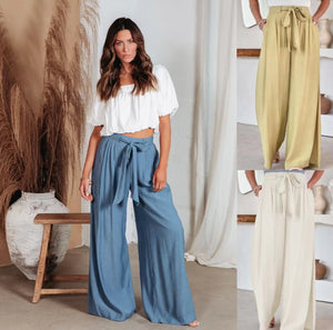 Chic High Waist Culottes - Versatile Wide Leg Pants - - Pants & Capris - Carvan Mart