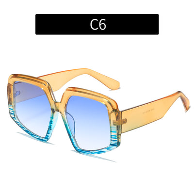 Personality Colorful Trend Sunglasses Women European And America - Carvan Mart