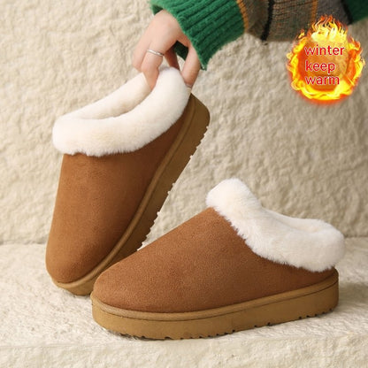 Women Winter Shoes Round Head Leisure Slip-on Plus Size Cotton Shoes