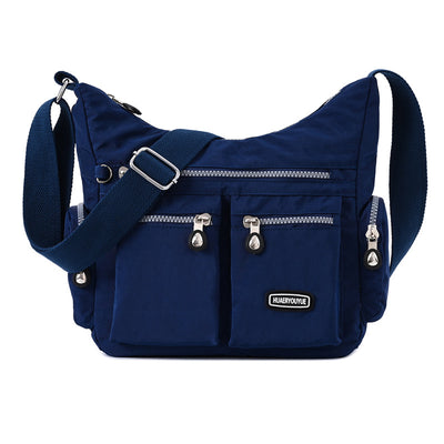 Waterproof Women's Shoulder Bag with Multiple Pockets - Stylish Crossbody Bag - Dark blue - Shoulder Bags - Carvan Mart