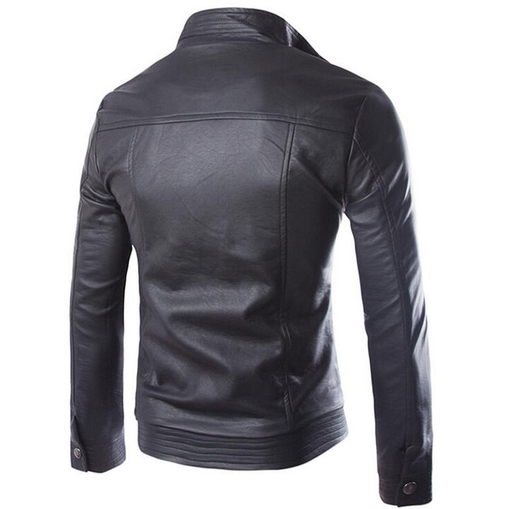 Striven Mens Leather Jacket - - Genuine Leather - Carvan Mart