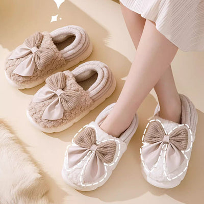 Fluffy Slippers Cotton Shoes Fashion Thick-soled Platform Shoes - Carvan Mart