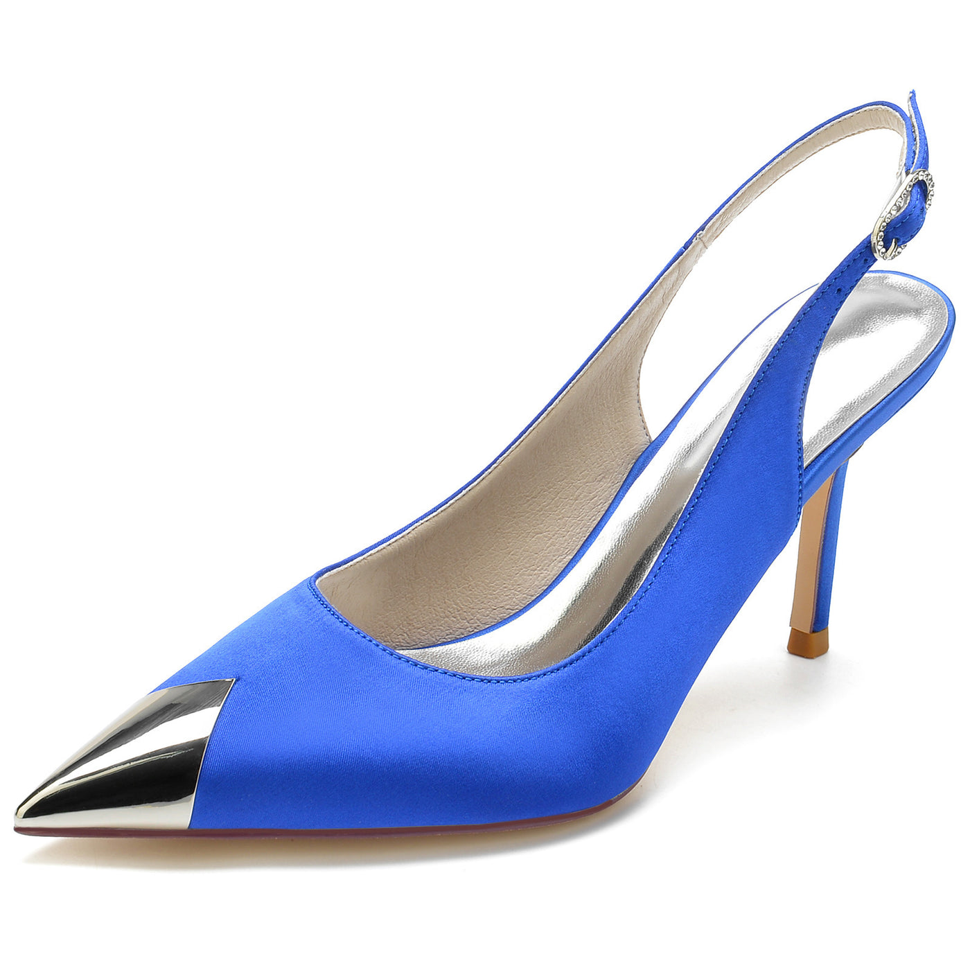 ELEGANT POINTED SIGNORIA SLINGBACK PUMP - Sapphire Blue - High Heels - Carvan Mart