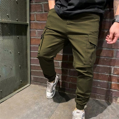 Mens Sports Pants With Pockets Casual Cargo Trousers - Carvan Mart Ltd