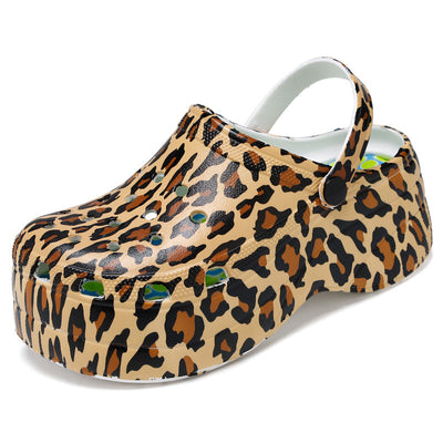 Carvan MEGA CRUSH Clogs Women's Multi Color Sandals - Leopard grain - Women's Sandals - Carvan Mart