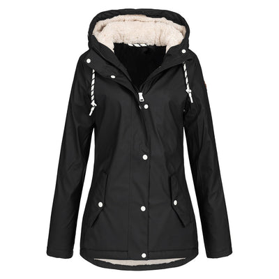 Outdoor Sports Jacket Women Winter Hoodies - Black - Women's Coats & Jackets - Carvan Mart