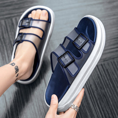 Comfortable Clear Strap Buckle Sandals - Lightweight Summer Slip-Ons - - Men's Sandals - Carvan Mart