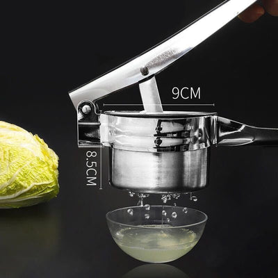 Portable Juicer Water Squeezer Stainless Steel Potato Masher Garlic Press Juicer - Small juicer bottom hole - Essential Multifunctional Appliances - Carvan Mart