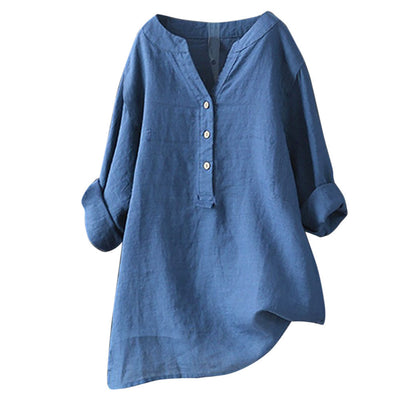 Women's Casual Linen Shirt - - Women's Linen - Carvan Mart