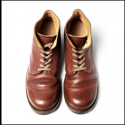 Low Cut Round Head Solid Color Boots - - Men's Boots - Carvan Mart