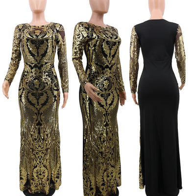 Sequin dress evening dress - Carvan Mart