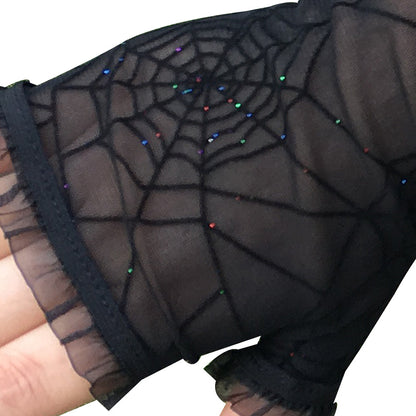 Spider web gloves halloween decoration - Carvan Mart Ltd