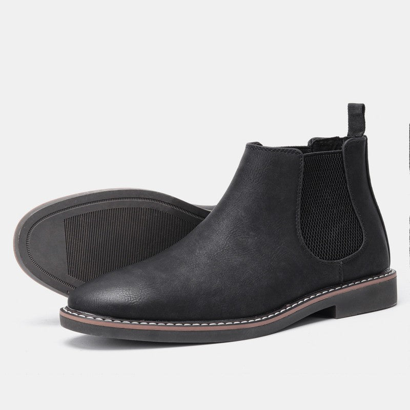 Men's Fashion Retro Cowhide Boots - Carvan Mart Ltd