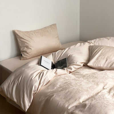 Long Velvet Jacquard Four Piece Pure Cotton Duvet Cover - Carvan Mart