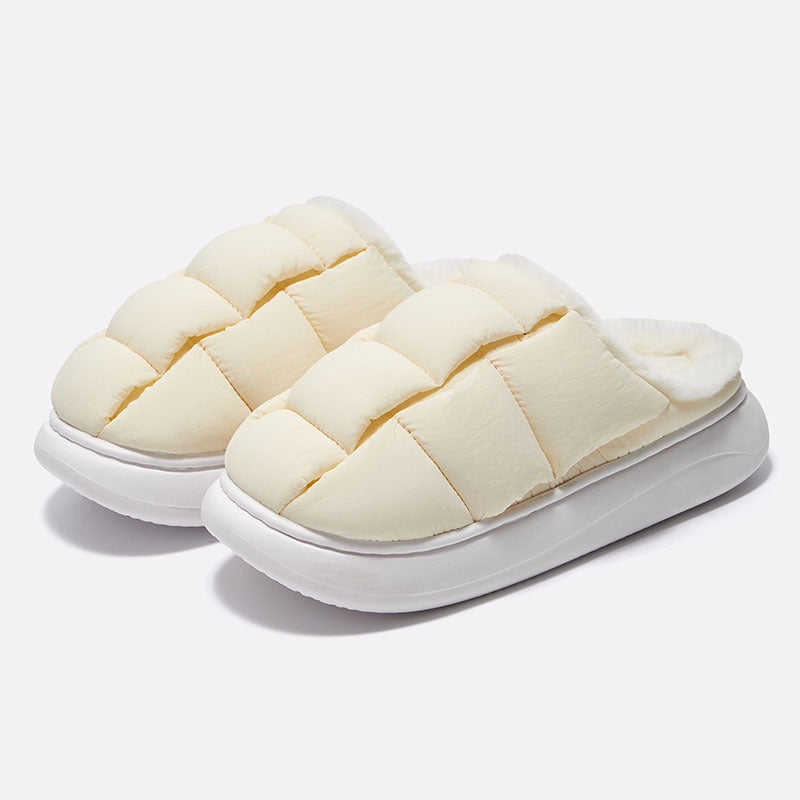 Women's Winter Square Bread Cotton Slippers - Carvan Mart