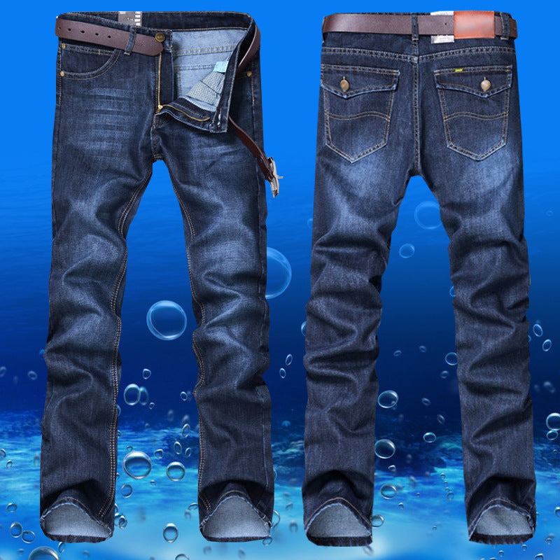 Explosive Fall Winter New Straight Slim Men's Jeans - Carvan Mart