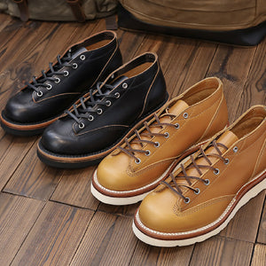 Fashion Personality Leather Men's Casual Shoes - - Men's Boots - Carvan Mart