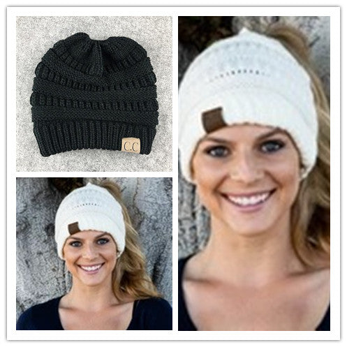 Knitted Woolen Hat - - Women's Hats & Caps - Carvan Mart