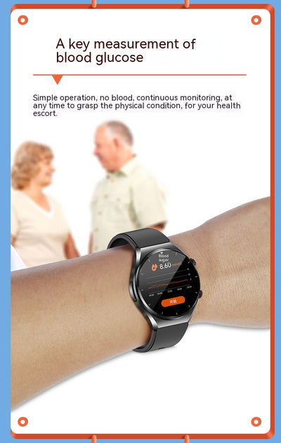 E09 Smart Watch ECG Blood Oxygen Body Temperature Heart Rate Detection Bracelet - Carvan Mart