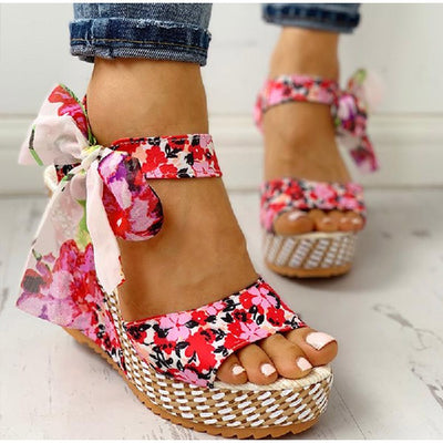 Bohemian high heel sandals - Carvan Mart