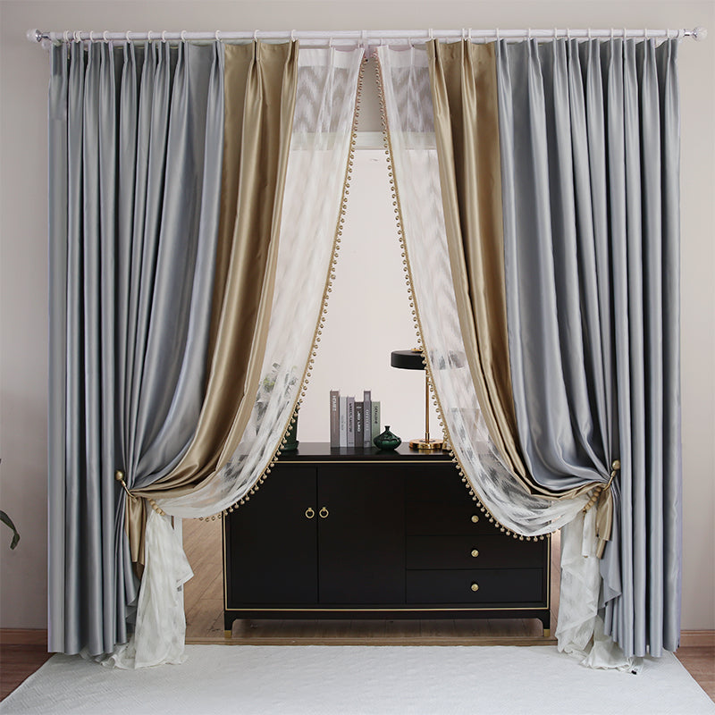 Light Luxury High-end Modern Minimalist Blackout Living Room Bedroom Environmental Protection Curtain - Carvan Mart