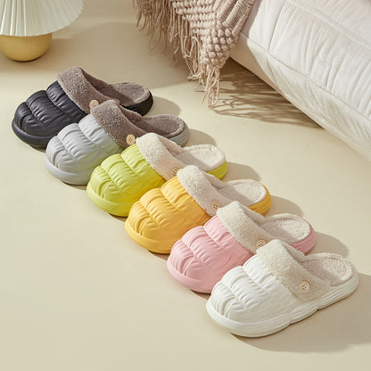 Removable Fluffy Shoes Warm Fuzzy Slippers Waterproof Shoes - Carvan Mart Ltd