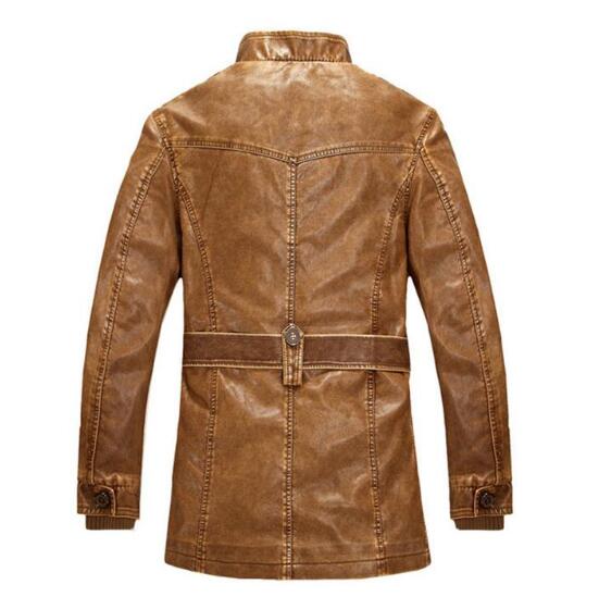 Duolino Classic Leather Jacket - Carvan Mart